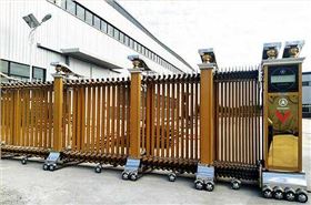 慶賀河南金溢建筑安裝有限公司采用華捷盛智能電動(dòng)伸縮門