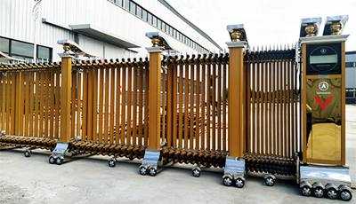 慶賀河南金溢建筑安裝有限公司采用華捷盛智能電動(dòng)伸縮門(mén)